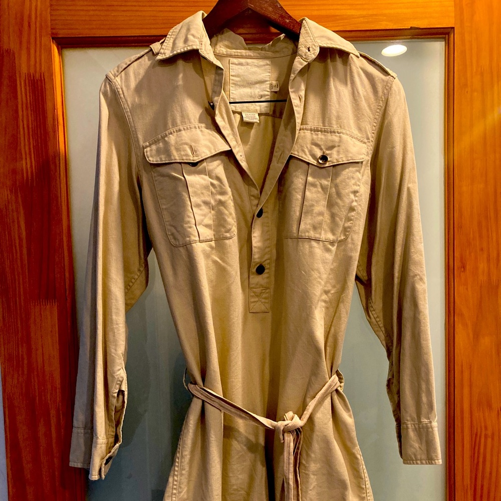 Beige Utility Dress